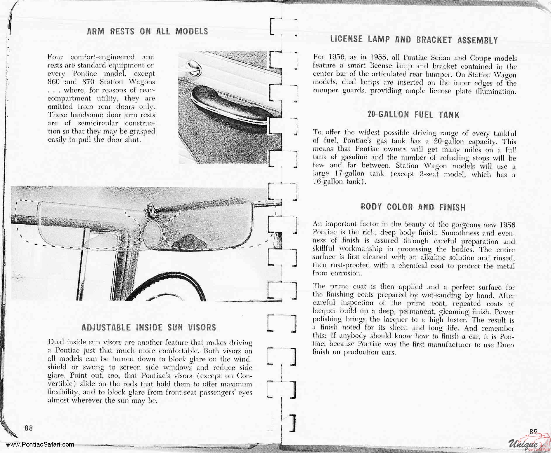 1956 Pontiac Facts Book Page 109